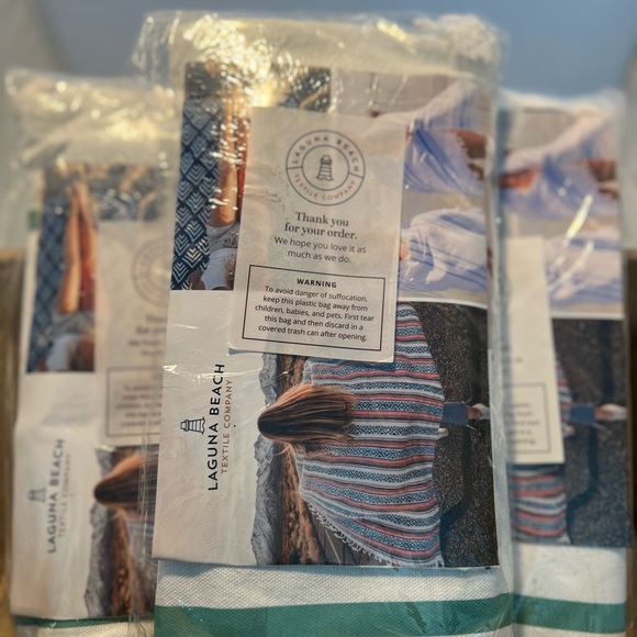 3 Laguna Beach Microfiber towel in bag. - Picture 4 of 5